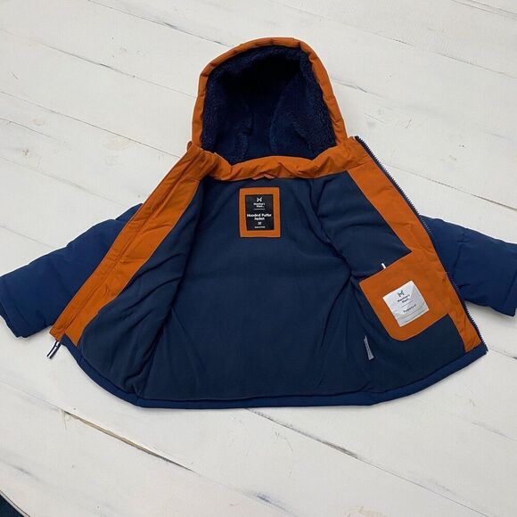 Member's Mark Boy's Wind Resistant Hooded Full Zip Puffer Jacket Size 3T - Picture 3 of 16